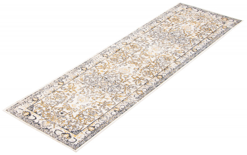 Legacy Ivory Machine Washable Area Rug - 2'6\" x 8'0\"