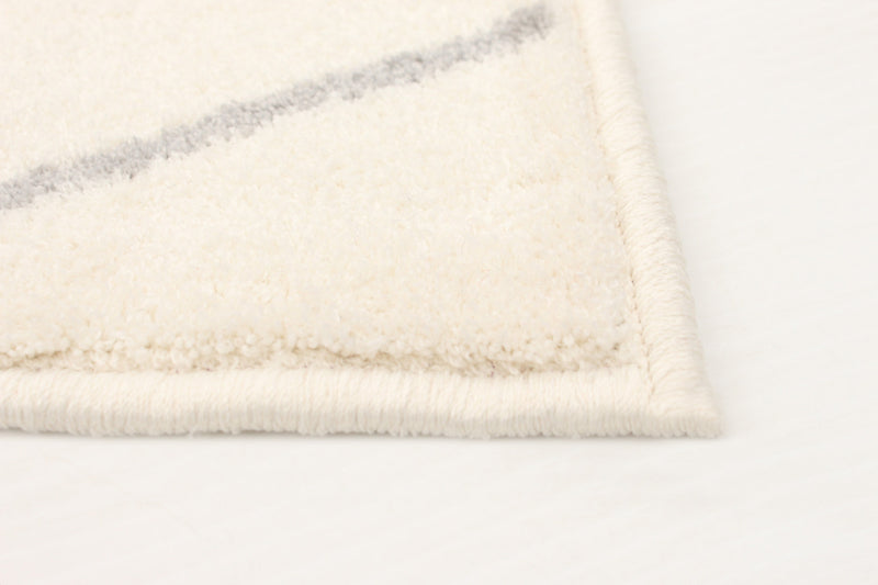 August White-Grey 6'7\" x 9'6\" Area Rug
