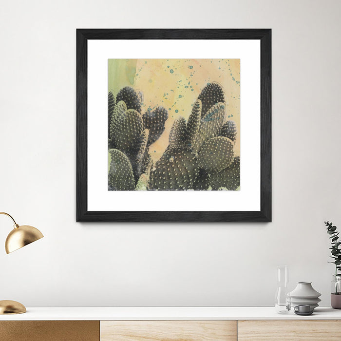 \"Desert Dreams Ii\" Matted and Framed Black 30x30 Wall Art