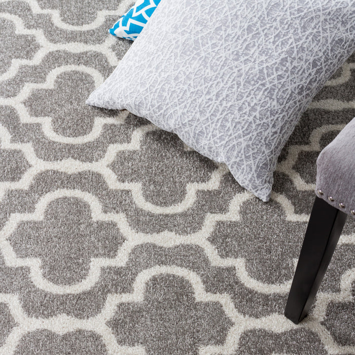 Lav Lat Grey 3x5 Area Rug