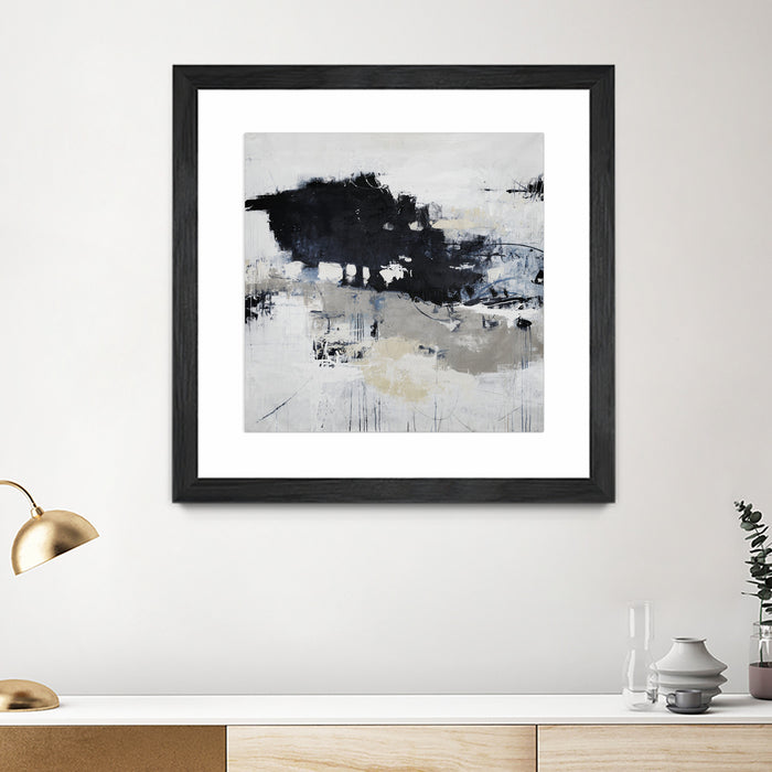 \"Big Bonanza\" Matted and Framed Black 30x30 Wall Art