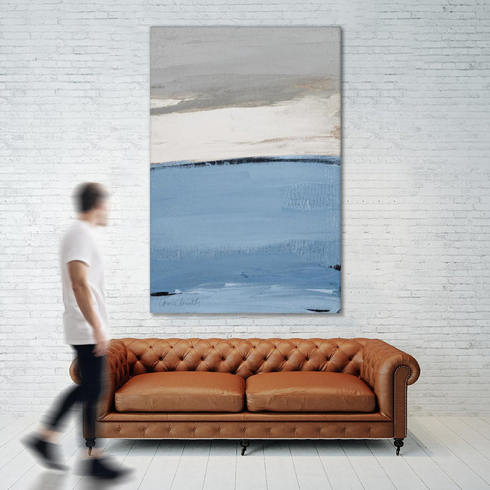 \"Blue Flatlands I\" Giant Art 84x54 Wall Art