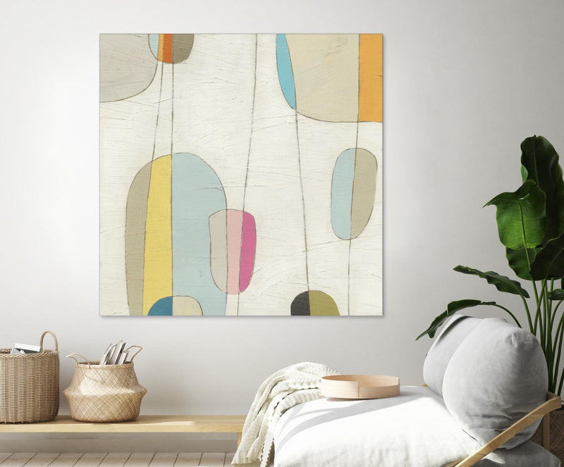 \"Molecular Motion Iv\" Giant Art 54x54 Wall Art