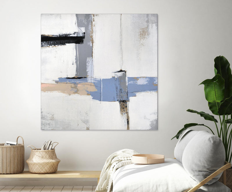 \"Broken Edges I\" Giant Art 54x54 Wall Art