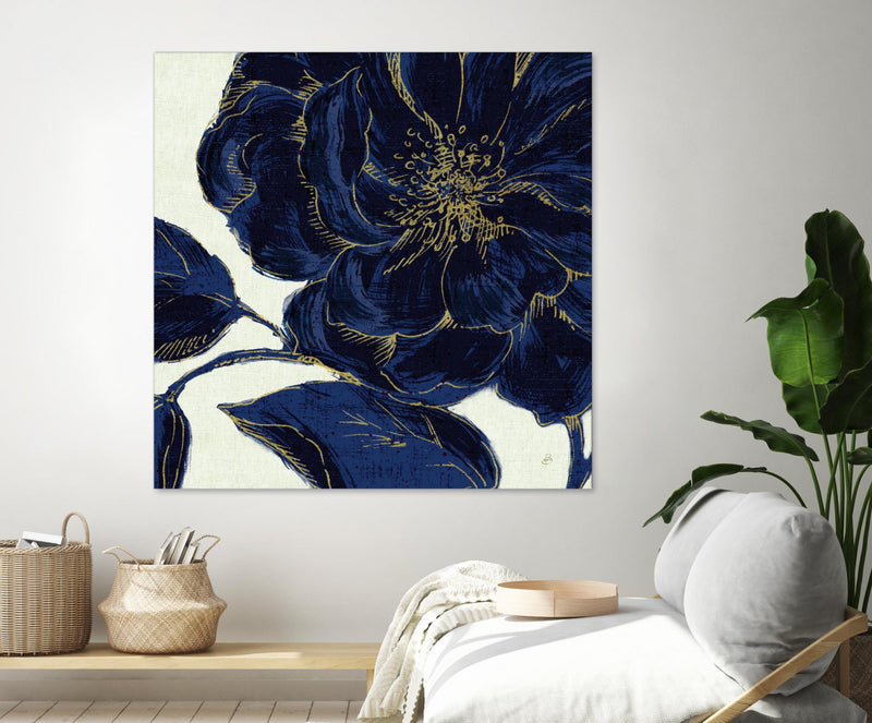 \"Indigo Garden Ii\" Giant Art 54x54 Wall Art