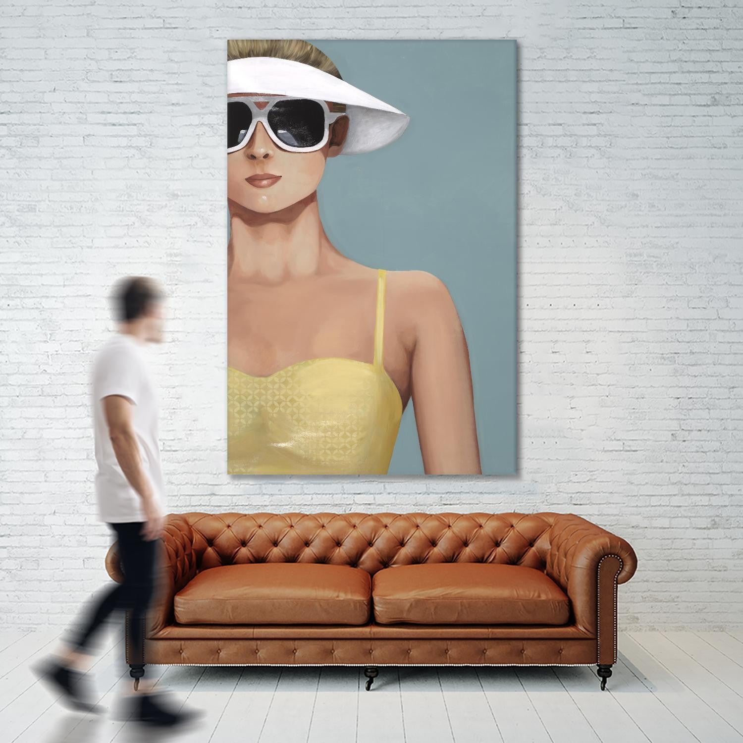 "Glamour Rays" Giant Art 84x54 Wall Art The Brick
