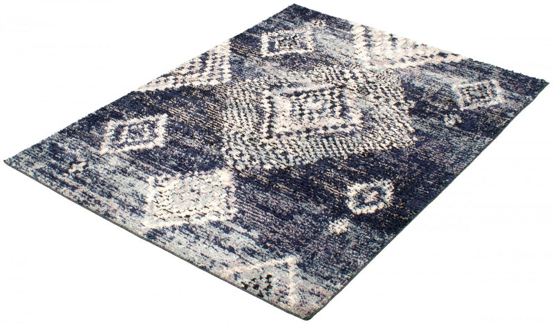 Makondo Mosaique Blue Area Rug - 8'0\" x 10'0\"