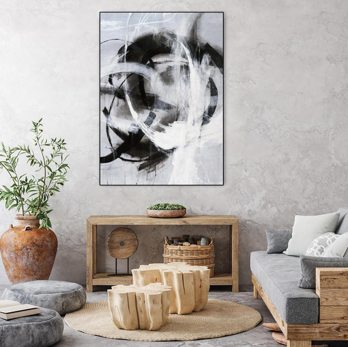 \"No Turning Radius\" Canvas Framed Black 24x32 Wall Art