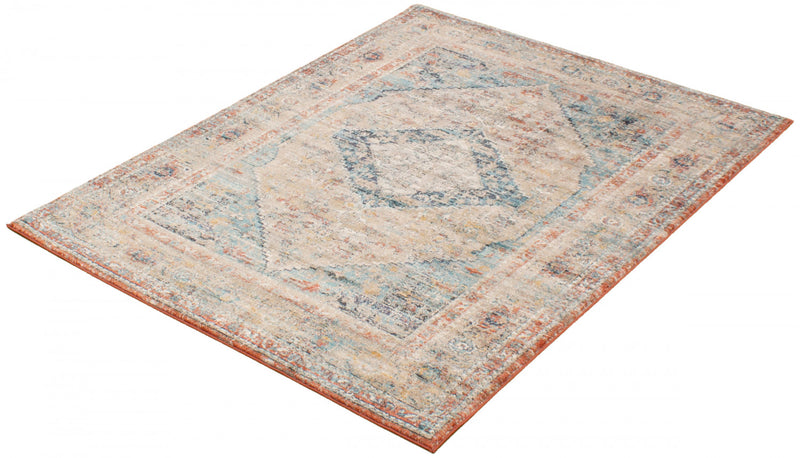 Bolivar Bijar Multi Colour Area Rug - 5'3\" x 7'6\"