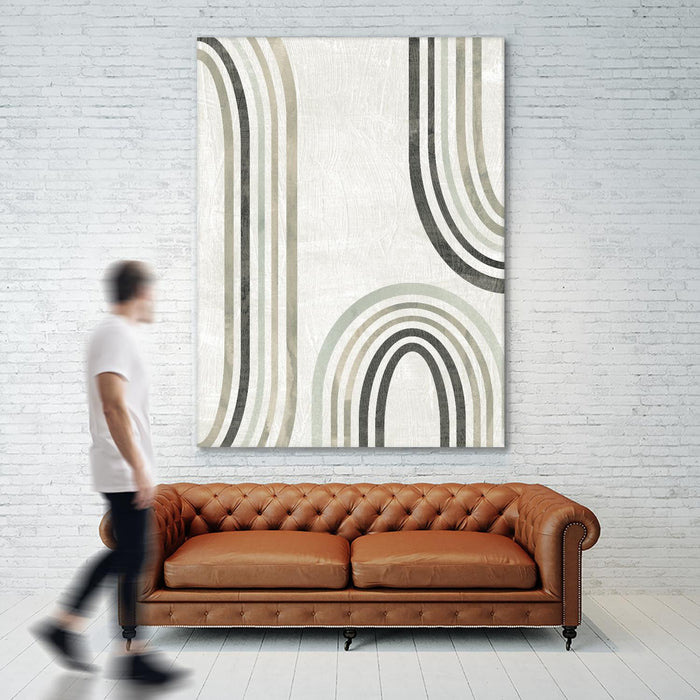 \"Modern Arc In Color I\" Giant Art 72x54 Wall Art