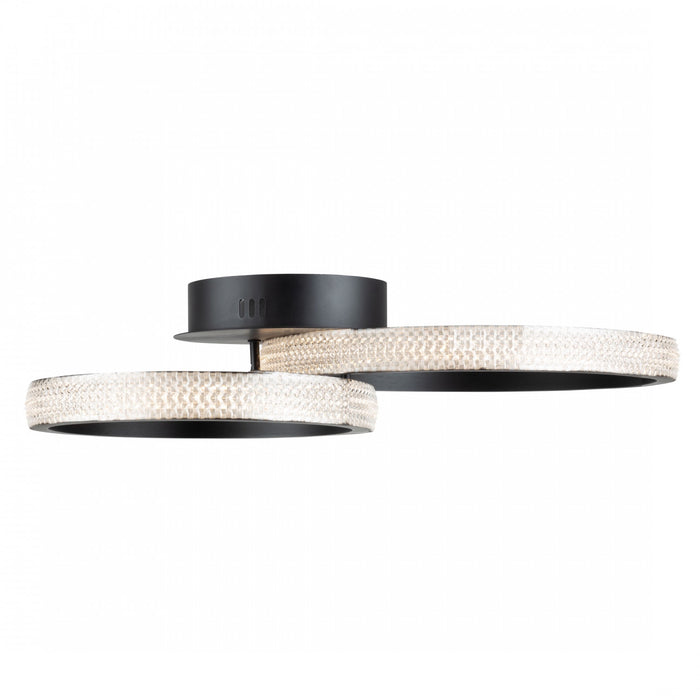 Nova 30 W LED Black Flush Mount