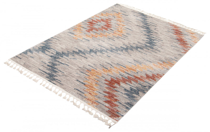 Vera Sun Ivory/Blue Area Rug - 5'2\" x 7'5\"