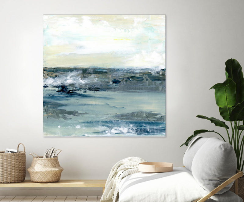 \"Coastal Blues I\" Giant Art 54x54 Wall Art