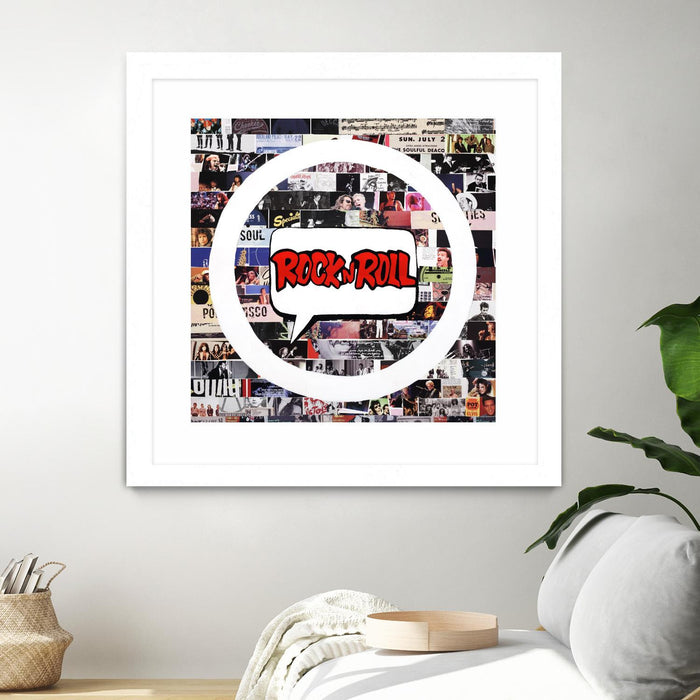 \"Its Here To Stay\" Matted and Framed White 30x30 Wall Art