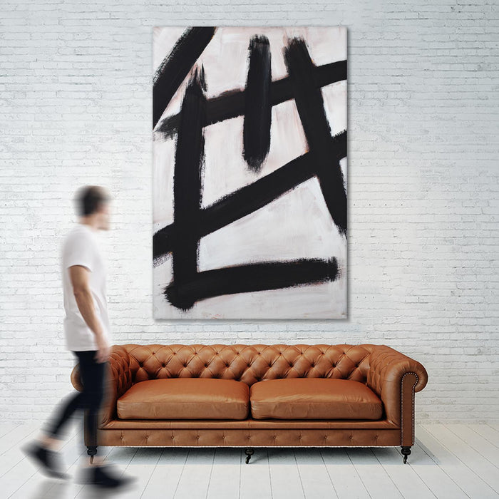 \"Ink Strokes\" Giant Art 72x48 Wall Art