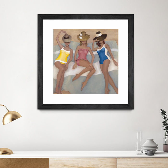 \"The Orange County Club.tif\" Matted and Framed Black 36x36 Wall Art