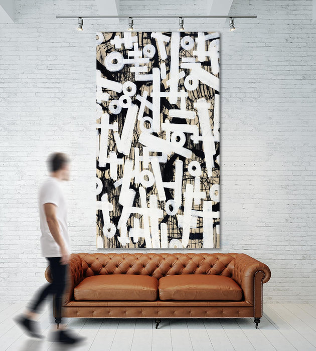 \"Strapped I\" Giant Art 84x48 Wall Art