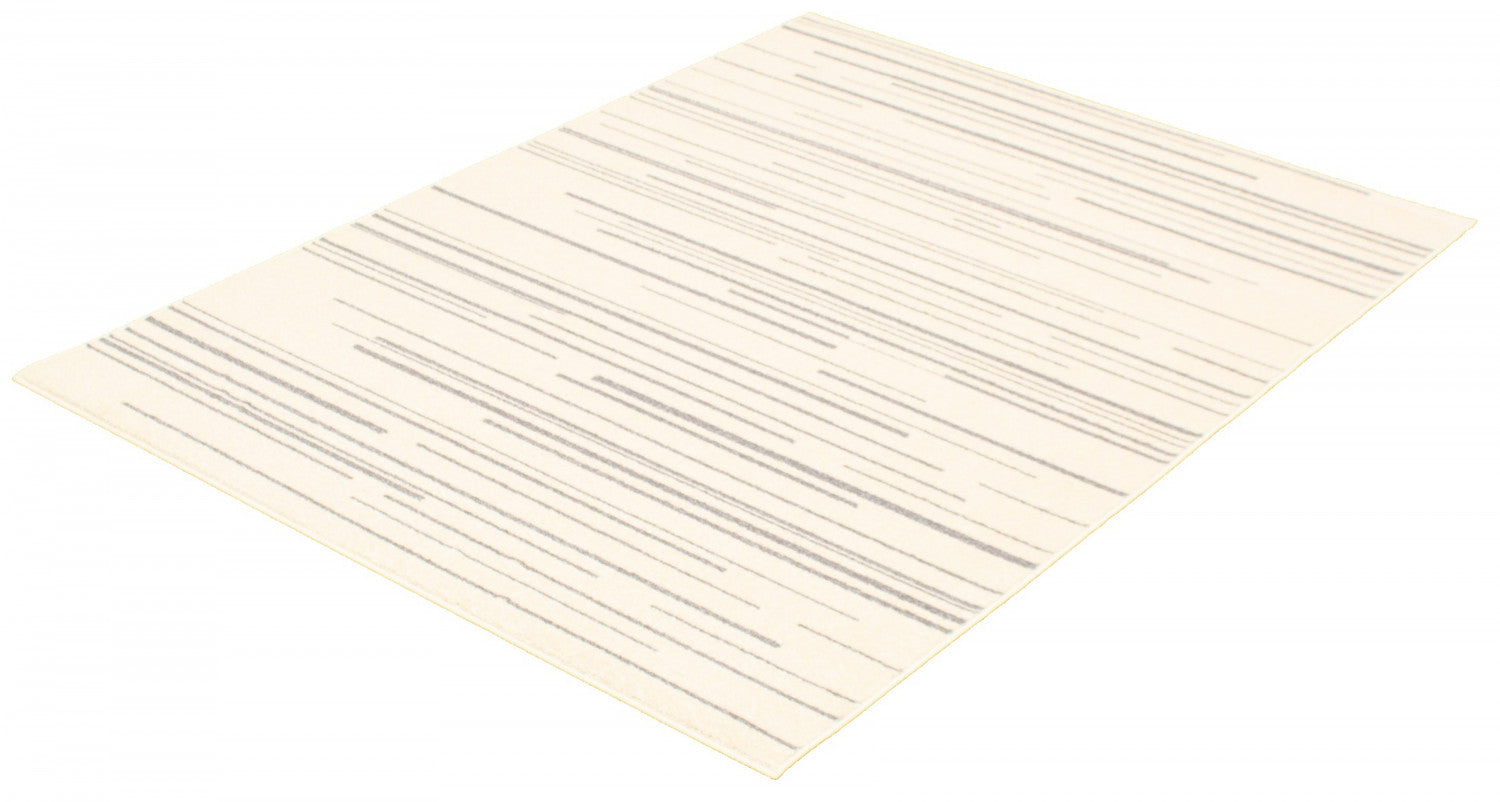 Silver Cream Rug Faith Cream-Silver Area Rug - 7'10