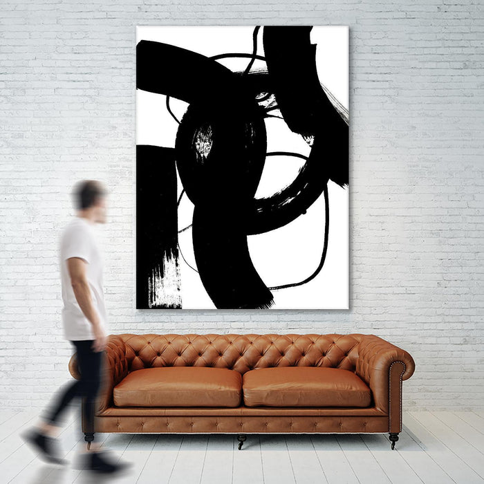 \"Blackthoroughfares Ii\" Giant Art 72x54 Wall Art