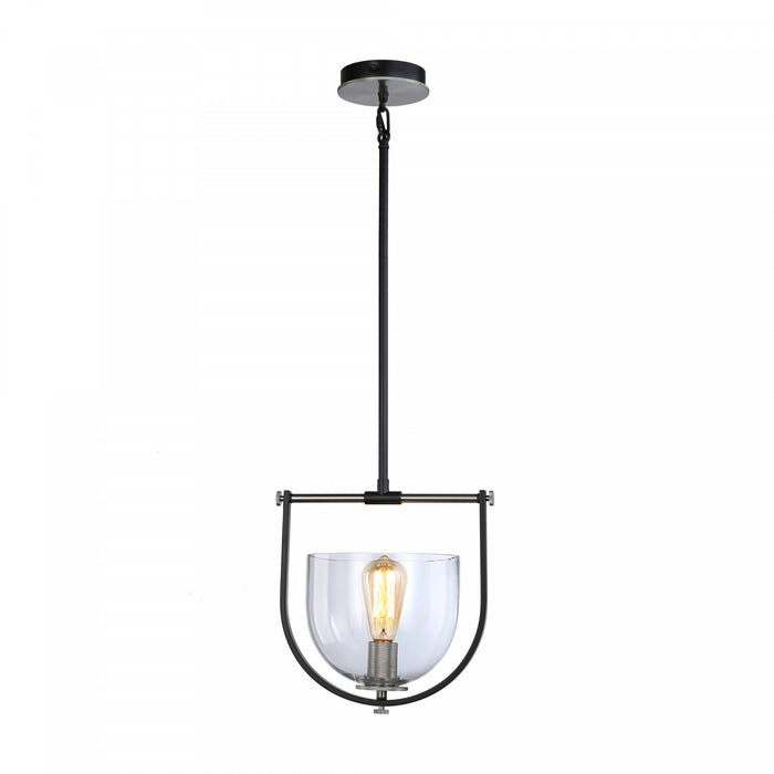 Cheshire Black & Nickel 1-Light Pendant