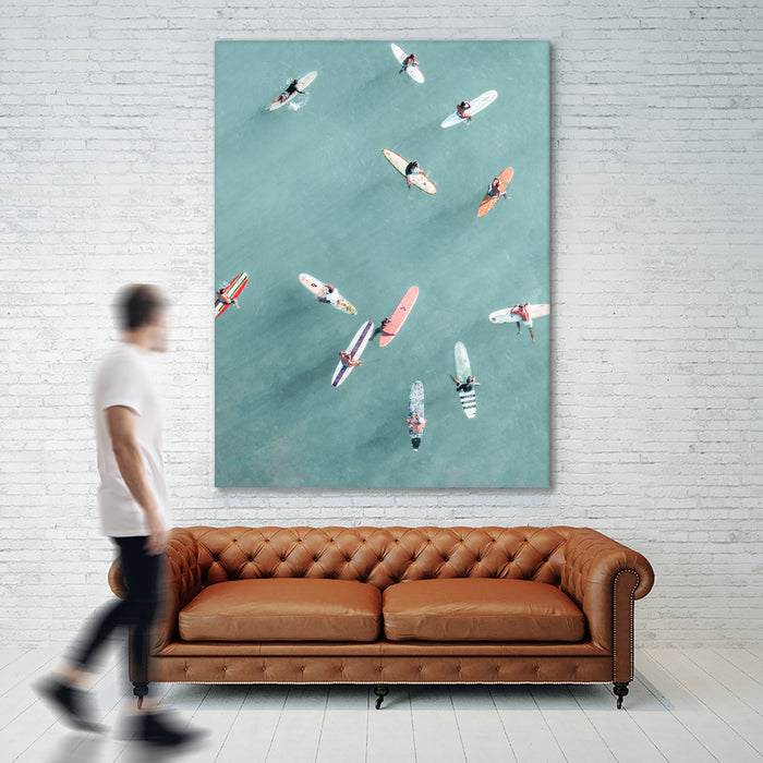 \"Surfers Ii\" Giant Art 72x54 Wall Art