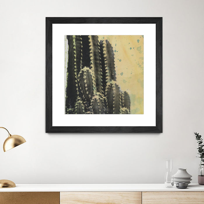 \"Desert Dreams Iv\" Matted and Framed Black 36x36 Wall Art
