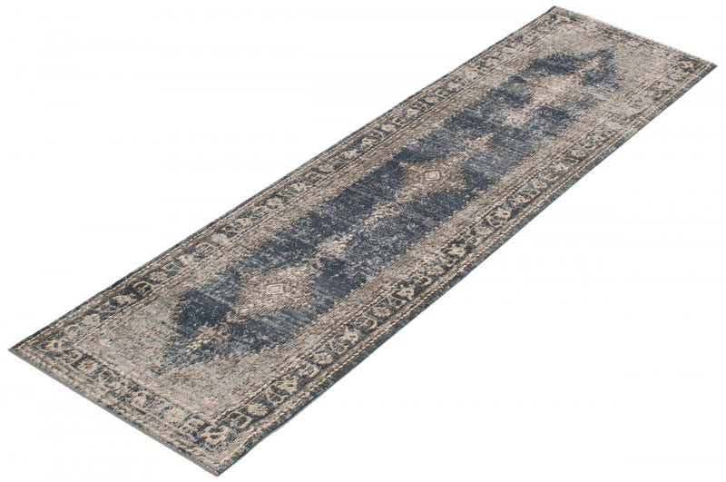 Octavian Bijar Blue Area Rug - 2'7\" x 8'2\"