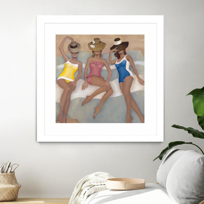 \"The Orange County Club.tif\" Matted and Framed White 30x30 Wall Art