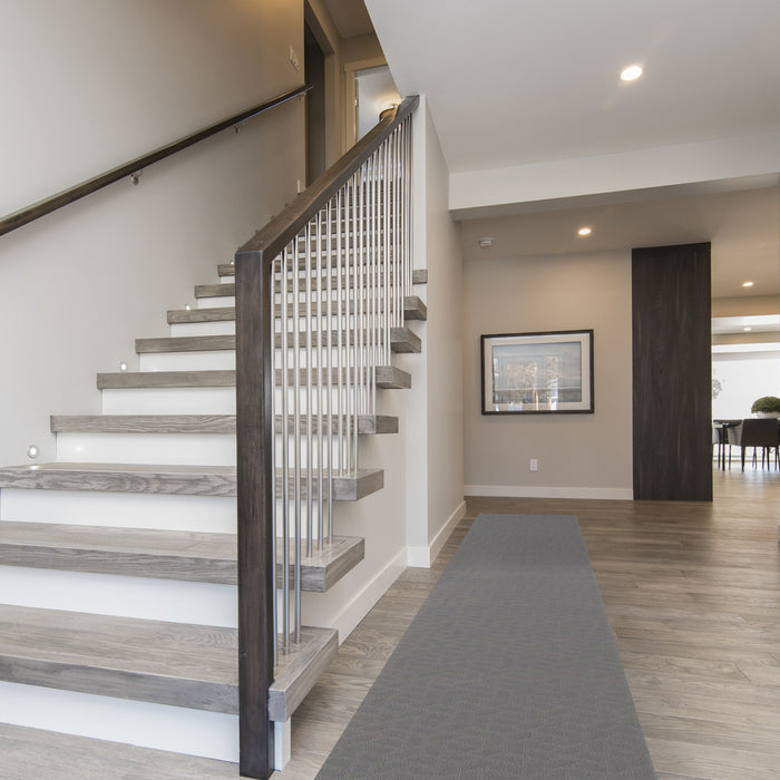 Bellezza Dark Grey 2'2\" x 14'0\" Area Rug