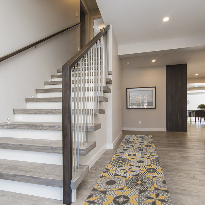 Bellezza Grey 2'2\" x 10'0\" Area Rug