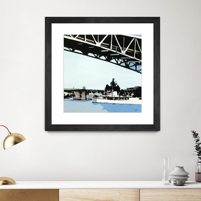 \"To The Cut\" Matted and Framed Black 30x30 Wall Art