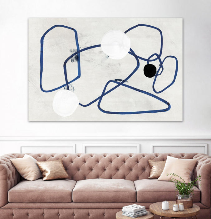 \"Midblue Ii\" Giant Art 84x54 Wall Art