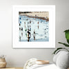 "Self Reflection" Matted and Framed White 30x30 Wall Art
