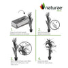Artificial 49" Dracaena In Black Pot 