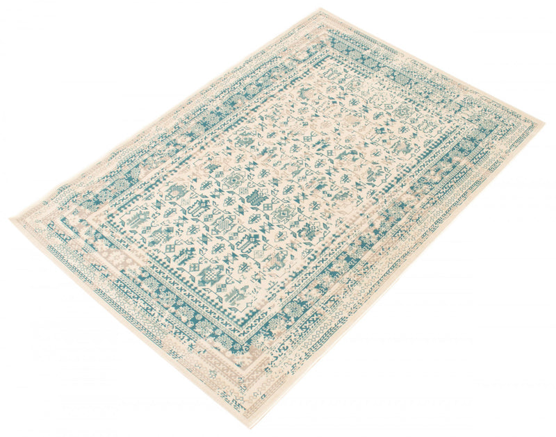 Awena Light Green 5'3\" x 7'7\" Area Rug