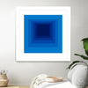 "After Josef B" Matted and Framed White 30x30 Wall Art