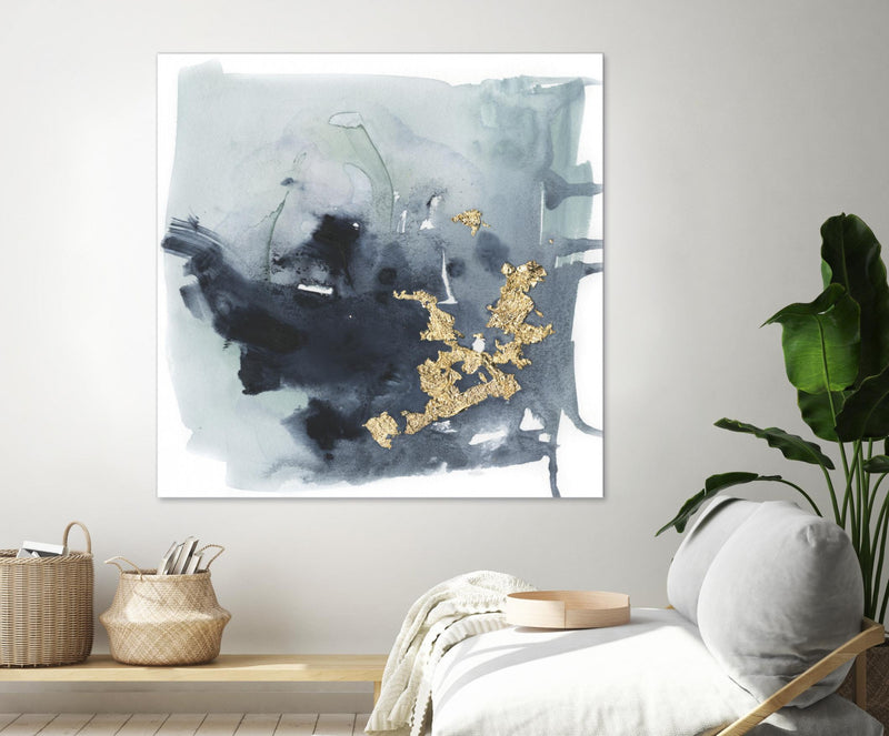 \"Cerulean & Gold I\" Giant Art 54x54 Wall Art