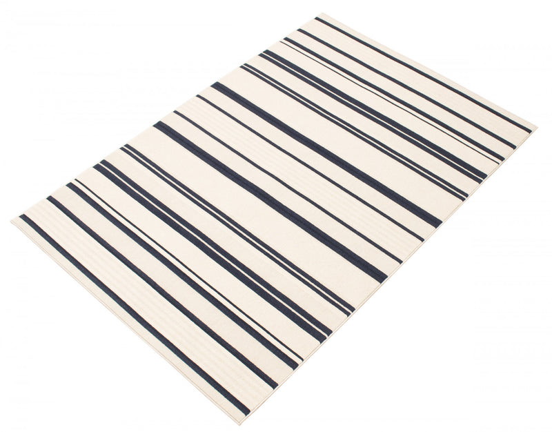 Talya Blue-Ivory 5'3\" x 7'7\" Area Rug