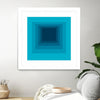 "After Josef D" Matted and Framed White 36x36 Wall Art
