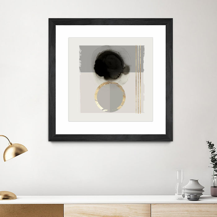 \"Dream Life Inspired Ii\" Matted and Framed Black 36x36 Wall Art