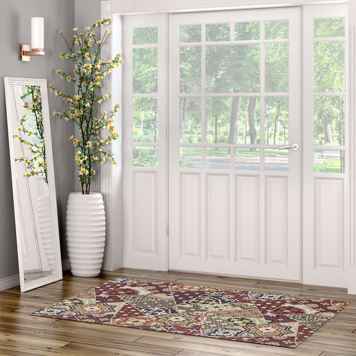 Bellezza Red 2'2\" x 5'0\" Area Rug - S of 2