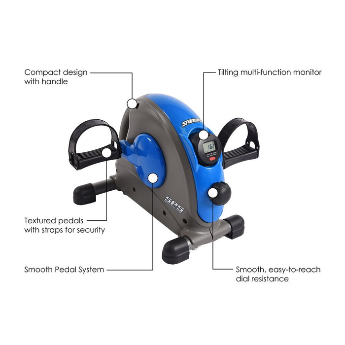 Stamina Mini Exercise Bike with Smooth Pedal System
