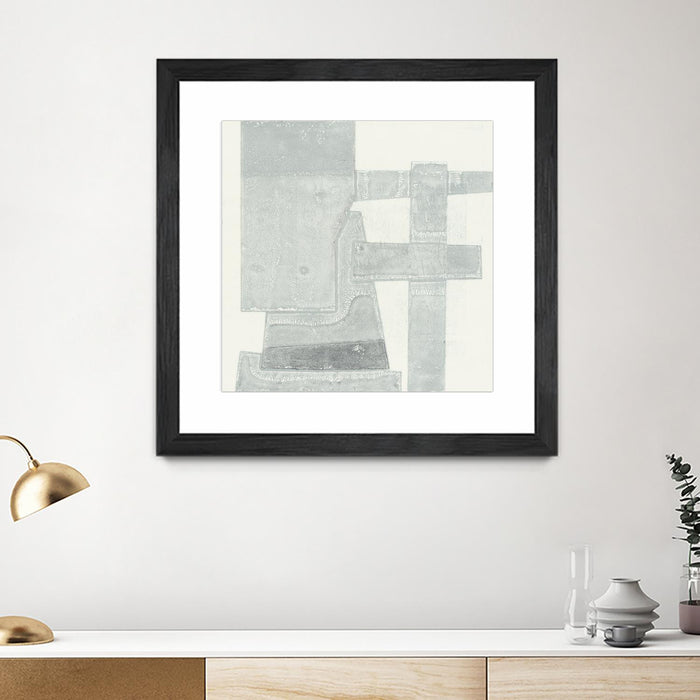 \"Orien\" Matted and Framed Black 30x30 Wall Art