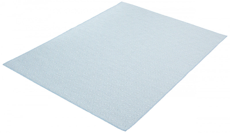 Neisha Diamond Light Blue Rug 6'7\" X 9'6\" Area Rug