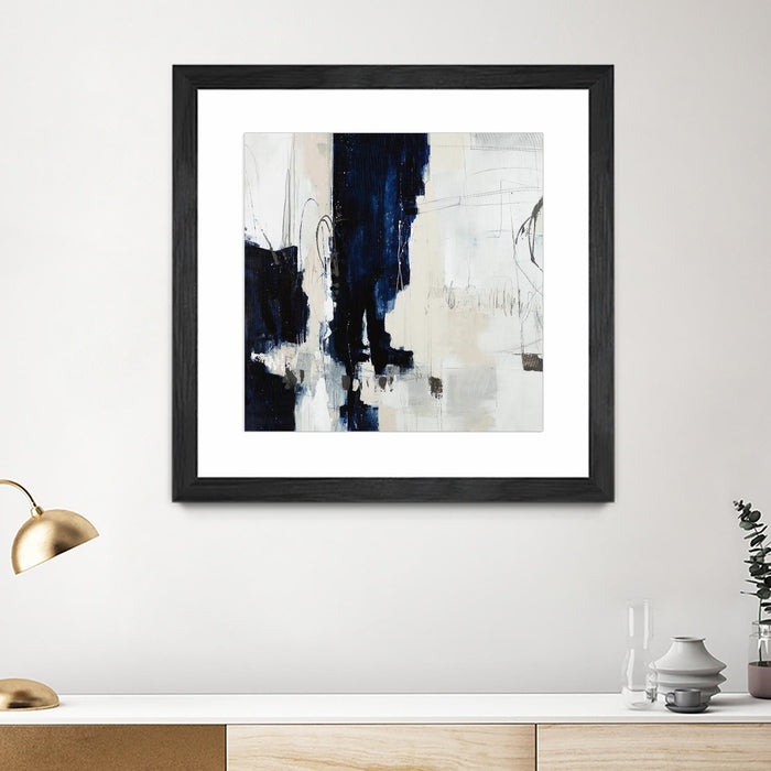 \"Underground Mechanics\" Matted and Framed Black 30x30 Wall Art