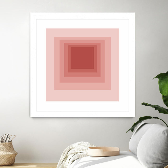 \"After Josef O\" Matted and Framed White 30x30 Wall Art