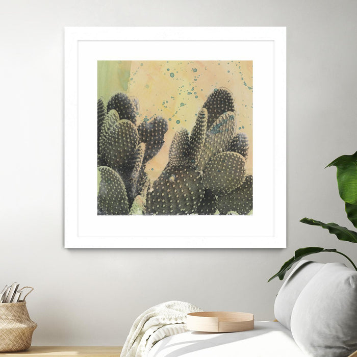 \"Desert Dreams Ii\" Matted and Framed White 30x30 Wall Art
