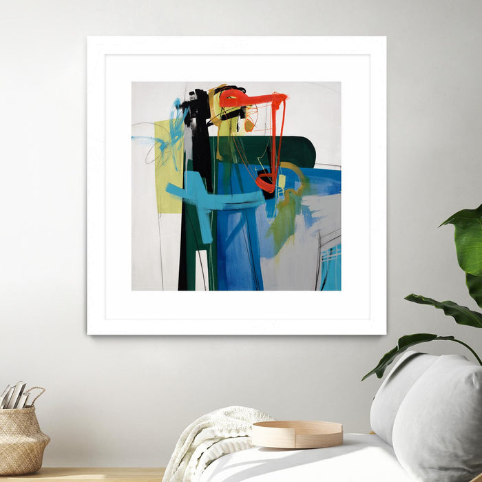 \"Return The Fork\" Matted and Framed White 36x36 Wall Art