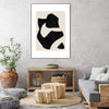 "Untilted" Canvas Framed Black 24x32 Wall Art