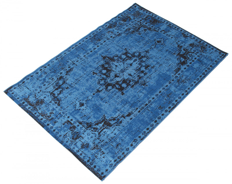 Chenta Blue 6'7\" x 9'6\" Area Rug